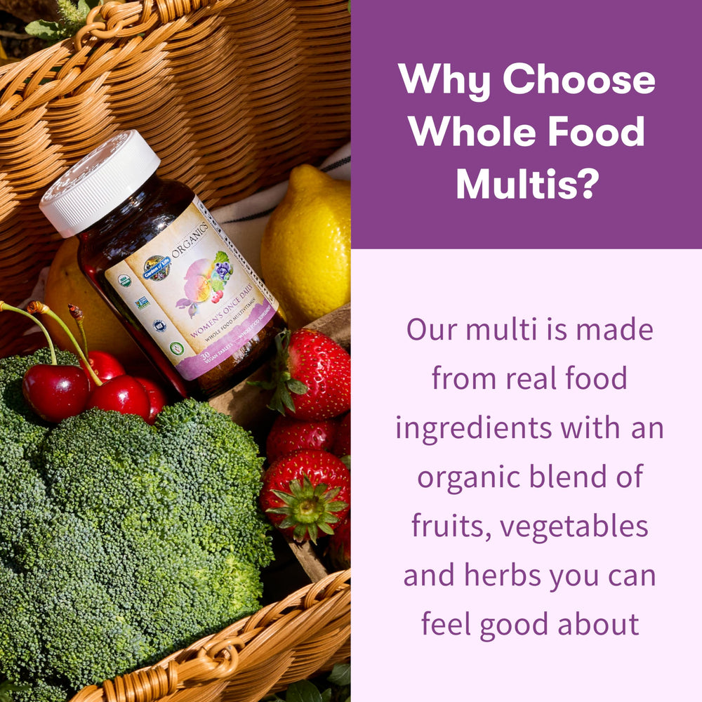 Lemons and amla berries illustrating organic ingredients in Garden of Life Organics Women’s Multivitamin