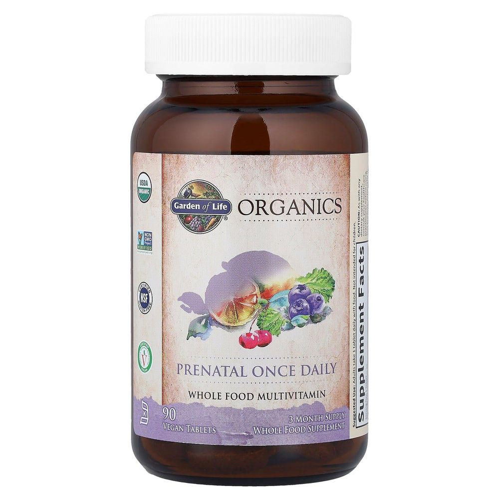 Garden of Life Prenatal folate from organic lemon peel supports daily nutrition