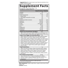 Garden of Life probiotics and enzymes label indicating digestive support