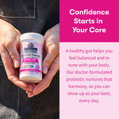 Opening a probiotic capsule and mixing contents into water