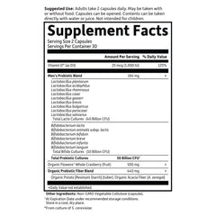 60 vegetarian capsules image with gluten-free dairy-free soy-free indicators