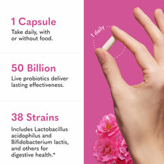 Garden of Life Vaginal Care capsules image shows easy daily capsule for convenient use