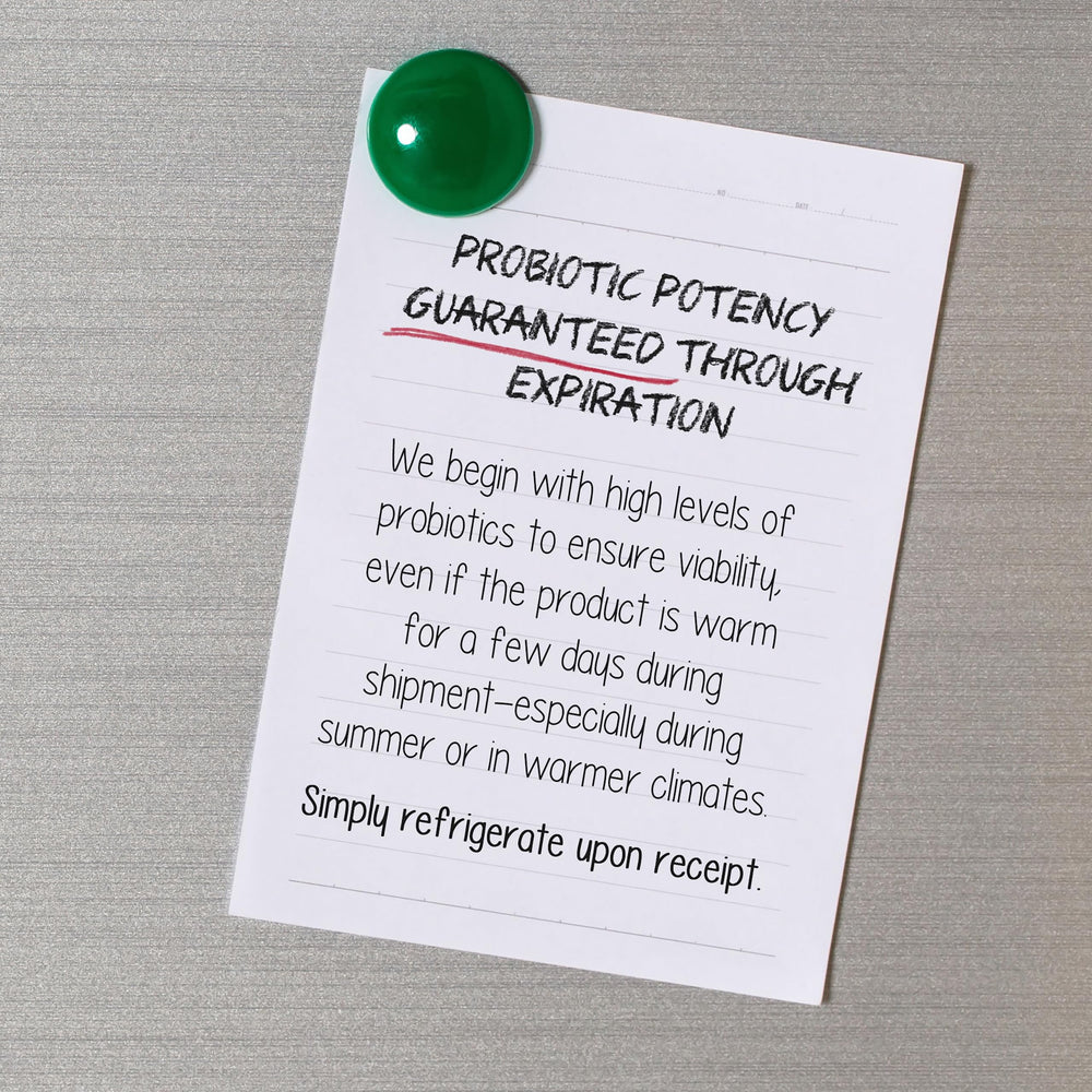 Bottle close-up of Garden of Life Raw Probiotics Women 50 & Wiser