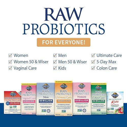 Storage-friendly bottle design for Garden of Life Raw Probiotics Women 50 & Wiser