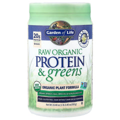 Vanilla shake prepared with Garden of Life Raw Protein & Greens for workouts