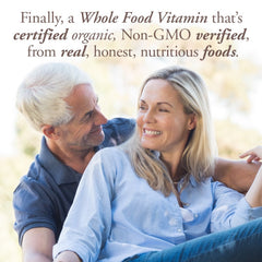 Garden of Life real-food blend with fruits and vegetables for wholesome nutrition.