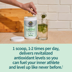 Garden of Life SPORT Organic Greens with probiotics and prebiotics for gut-friendly nutrition