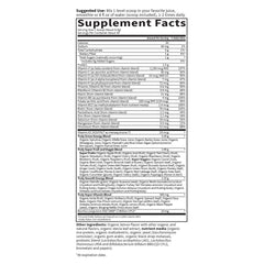Garden of Life SPORT Organic Greens close-up of vitamins including K2 MK-7