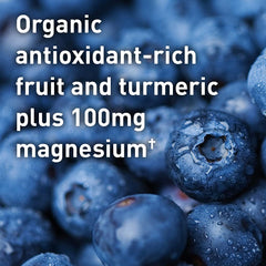 Garden of Life SPORT organic ingredients blend highlights tart cherries and turmeric benefits.