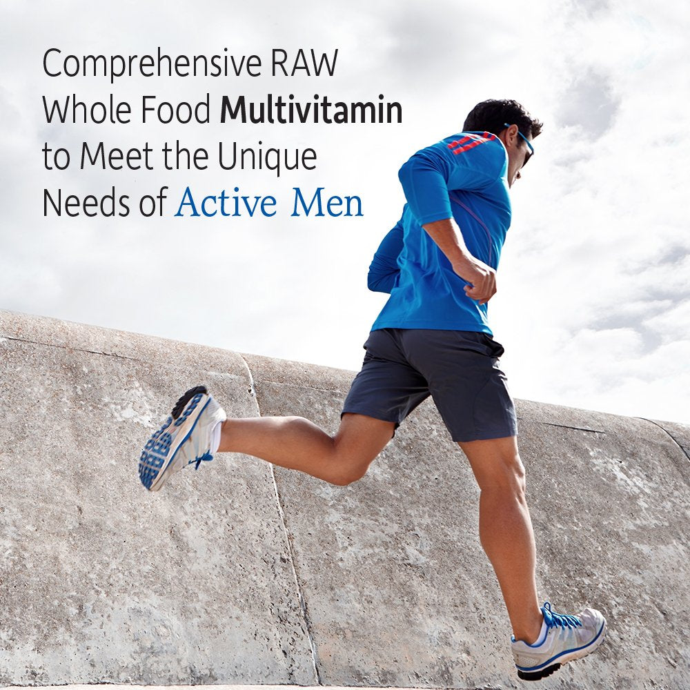 Garden of Life Vitamin Code Men third-party certified non-GMO gluten-free.