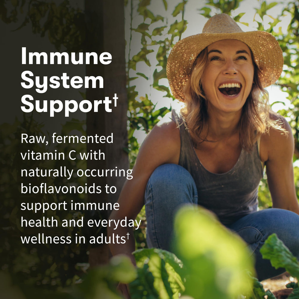 Close-up of Garden of Life Vitamin Code Raw Vitamin C capsules