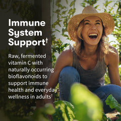 Close-up of Garden of Life Vitamin Code Raw Vitamin C capsules