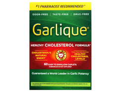 Garlique 5000mcg allicin caplets highlight high potency.