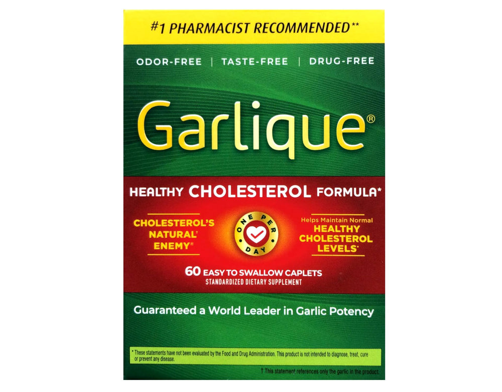 Garlique easy-swallow-caplets designed for daily use.