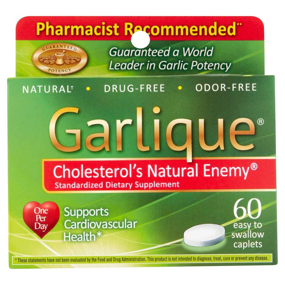 Garlique caplet with enteric coating for odor-free digestion and cardiovascular support