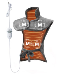 GarveeHome massaging heating pad offers full-coverage neck and back warmth.