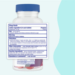 Gas-X Total Relief tablets in hand image showing ready-to-use chewables.