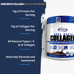 Gaspari Nutrition Bone Broth scoop with powder provides a convenient post-workout protein boost.