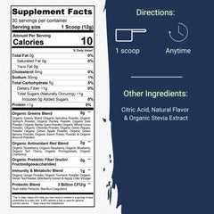 Gaspari Nutrition Greens and Reds glass with water demonstrating quick hydration