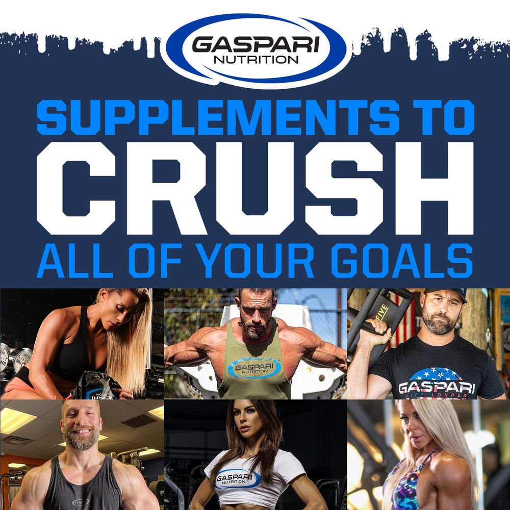 Gaspari HMB dosing schedule image illustrating three daily doses