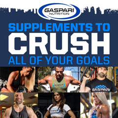 Gaspari HMB dosing schedule image illustrating three daily doses