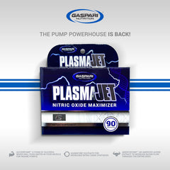 Gaspari Plasmajet front label shows branding and key features.