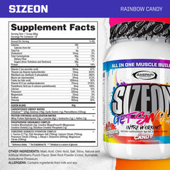 Gaspari SizeOn Rainbow Candy scoop ready to mix for post-workout recovery.