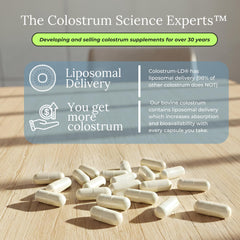 GastroDefense Colostrum-LD packaging with kosher and pasteurized labeling