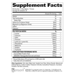 GAT SPORT Flexx EAAs hydration shaker scoop demonstrates convenient pre intra or post workout use.