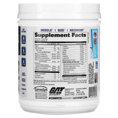 GAT SPORT JetMass Tropical Ice product-label shows premium formula quality.