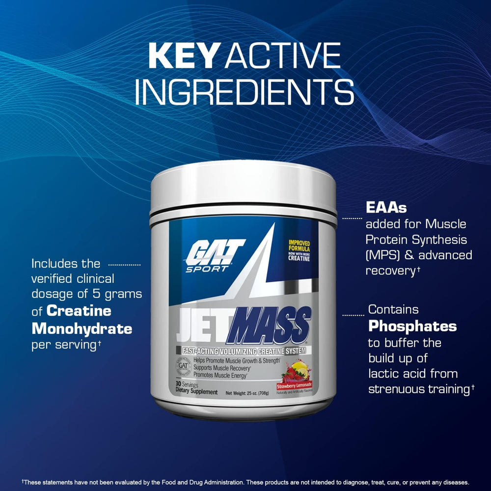 GAT SPORT JetMass Tropical Ice serving-glass captures refreshing flavor during workouts.