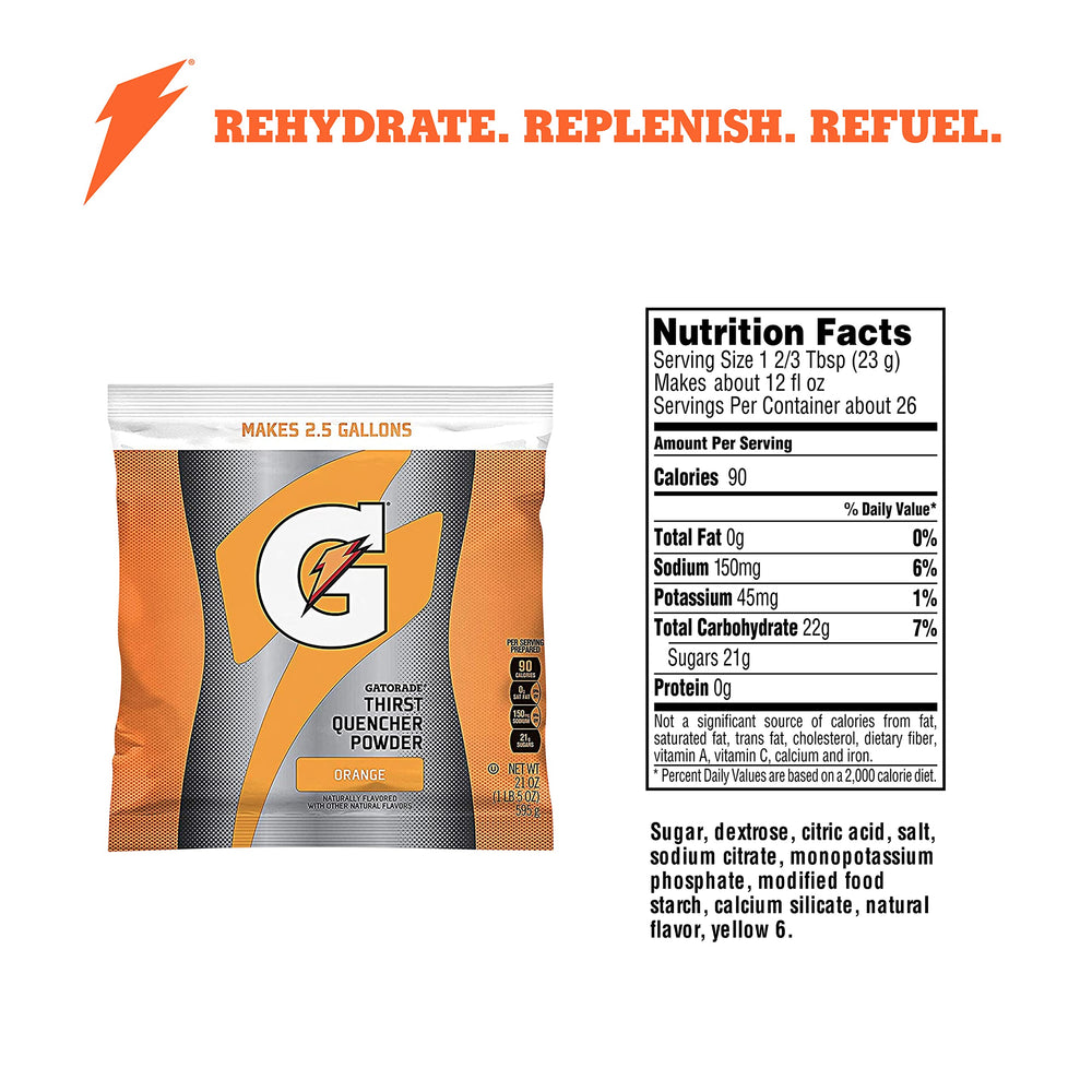 Gatorade 3944 bags close-up showing colorful flavor pouches.