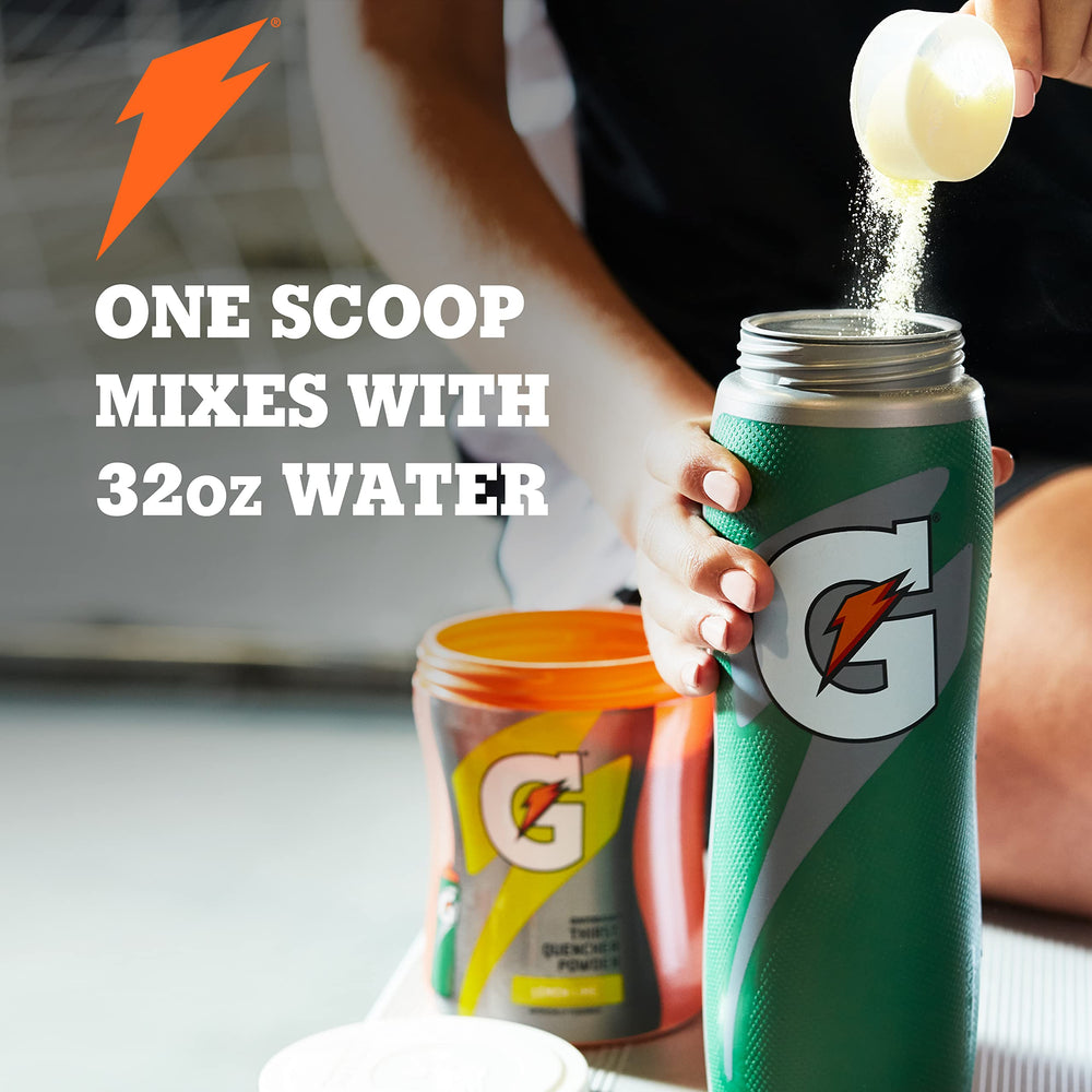 Gatorade lemon-lime flavor powder packet refreshing electrolyte drink.