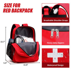Gatycallaty first aid backpack dimensions 16x12x8 inches for travel fit