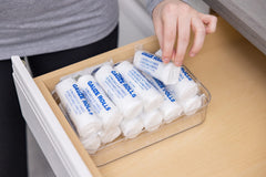 Gauze Care lint-free rolls shown for clean dressing changes