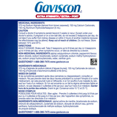 Gaviscon with mint swirls in glass for cooling sensation