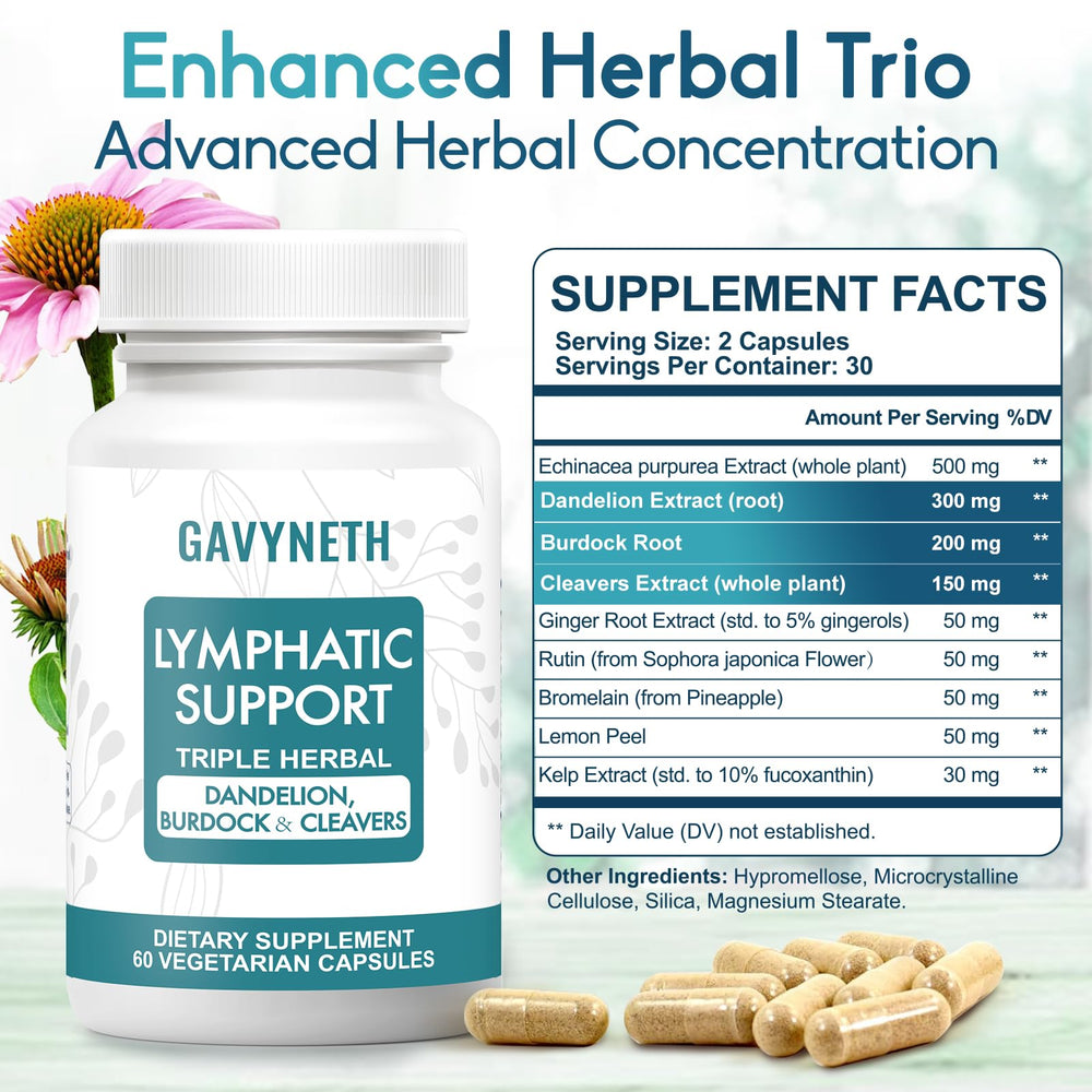 GAVYNETH immune balance capsules close-up highlighting plant-based formula.
