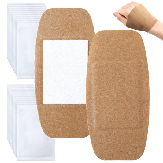 Geiserailie extra-large bandage on skin for wide wound coverage