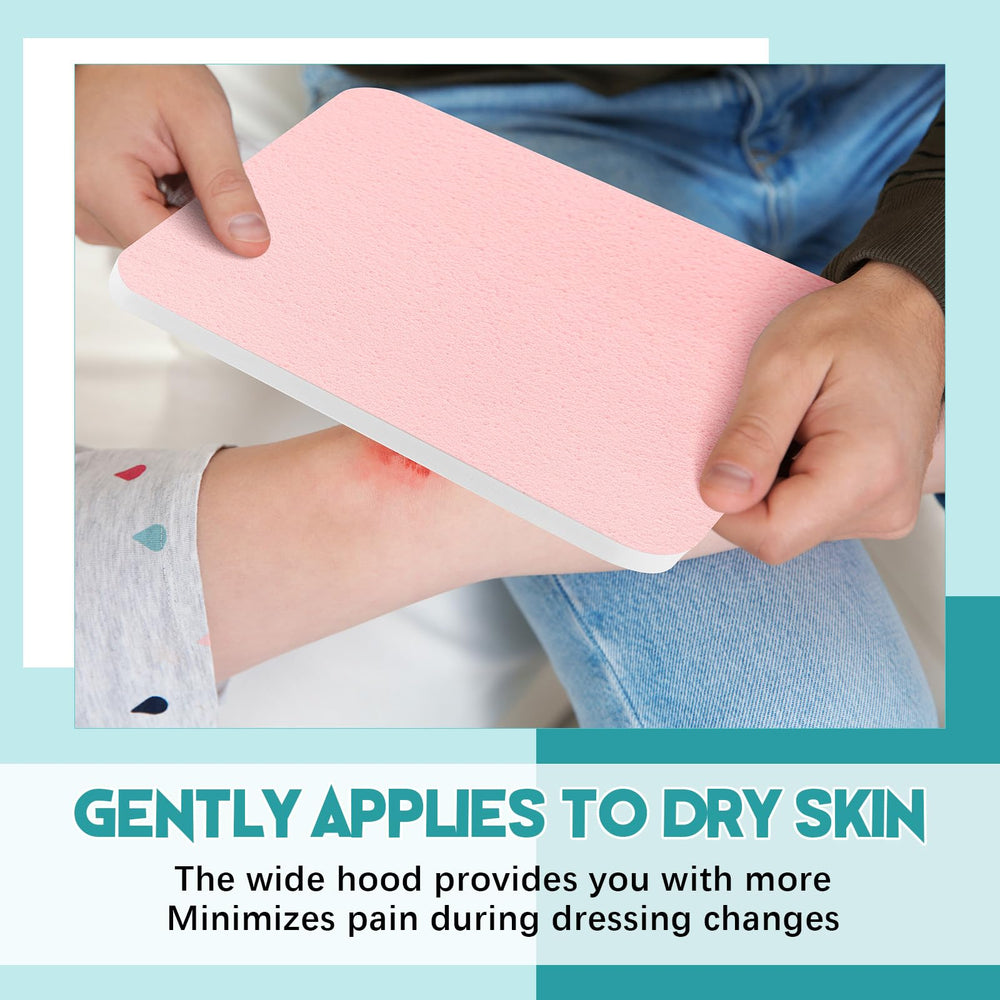 Geiserailie color-design dressing with white front and pink back for orientation