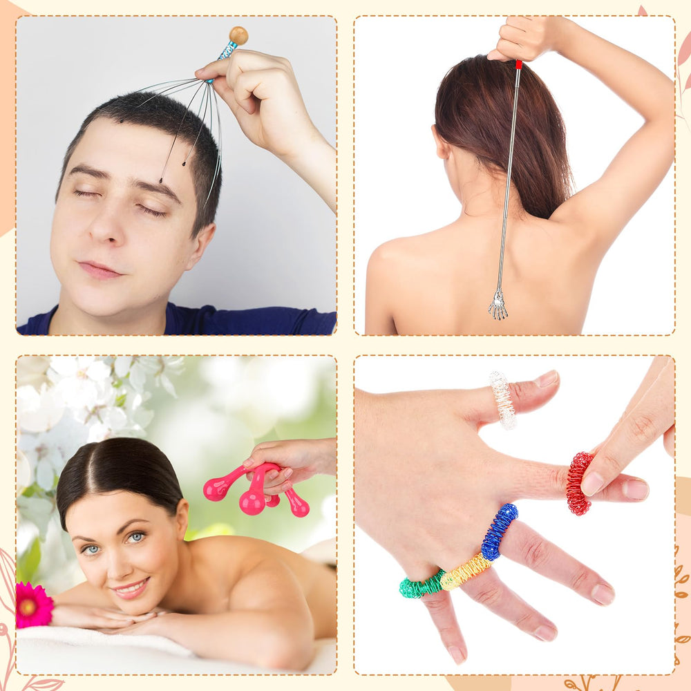 Geiserailie four-point massage knobs ease knots and tension
