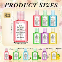 Gejoy pink floral-pattern sanitizer in compact 1oz size for on-the-go use