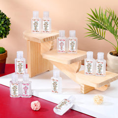 Gejoy pocket-size 1oz sanitizer bottles, verse design for on-the-go use.