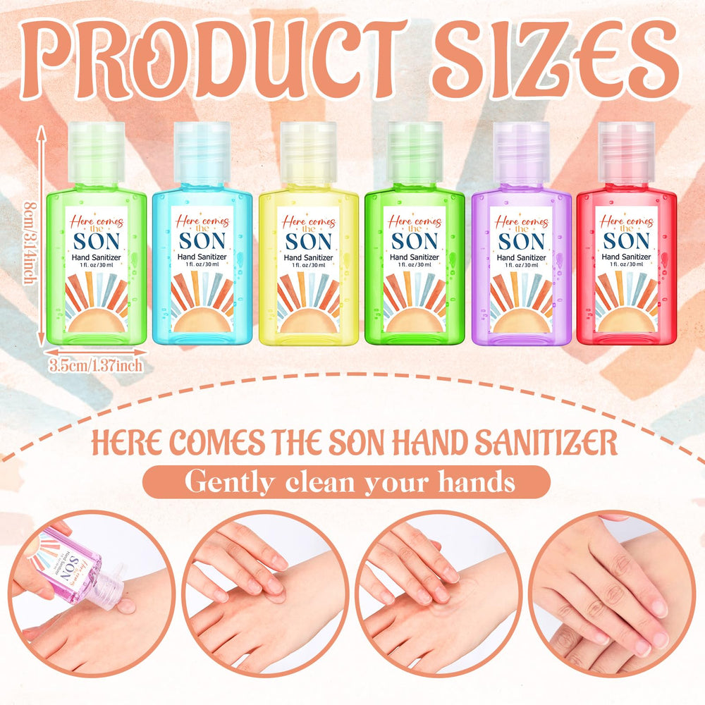 Gejoy Rose scented mini sanitizer 1oz bottle, pocket ready for guests.