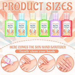 Gejoy Rose scented mini sanitizer 1oz bottle, pocket ready for guests.