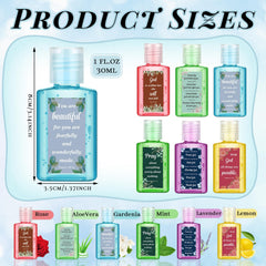 Gejoy six-scent collection 1oz bottles designed as thoughtful favors.