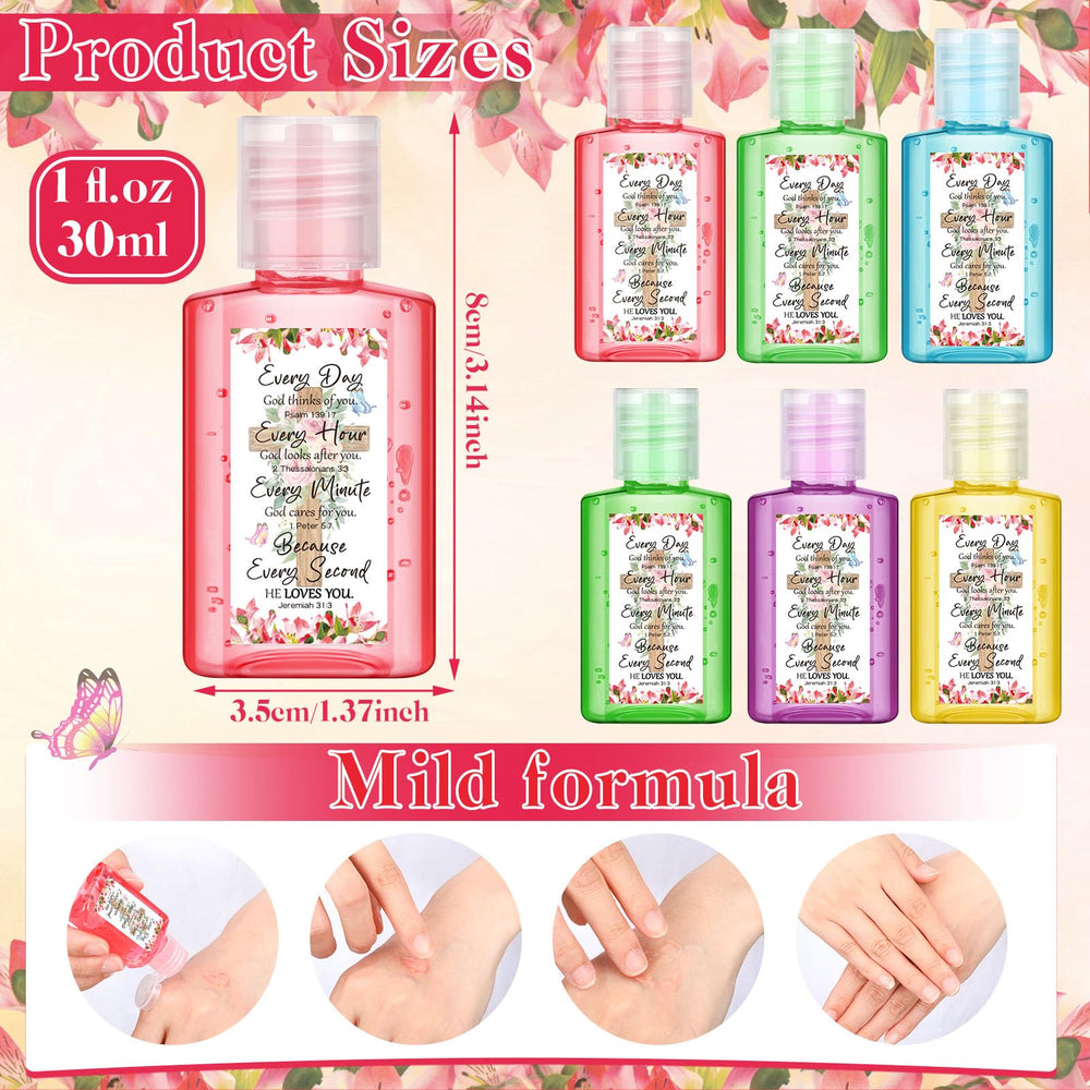 Gejoy 1 oz travel-size sanitizer bottles for on-the-go cleansing.
