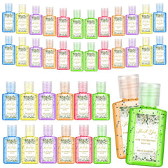 Gejoy thank you hand sanitizer with eucalyptus sticker adds a stylish touch to wedding favors.