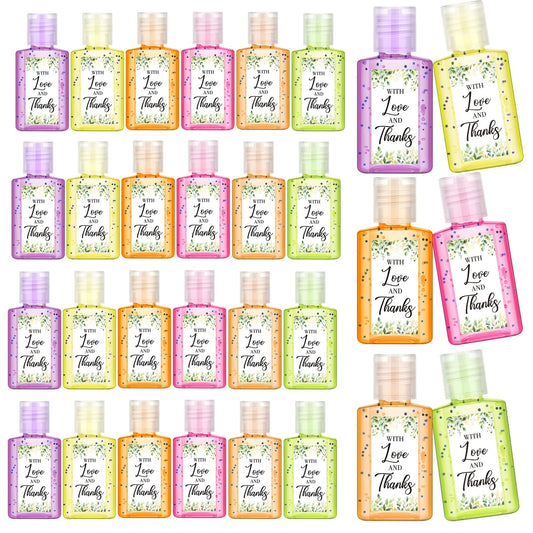 Gejoy 48-pack wedding hand sanitizers in bulk, 1oz bottles for guests.
