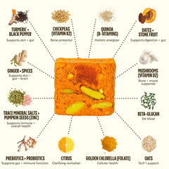 GEM Daily Bite travel-size packet with citrus-ginger flavor for on-the-go days.