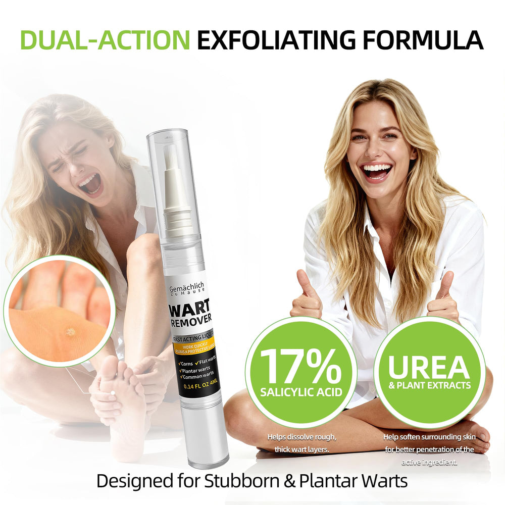 Geme4chlich Zu Hause 17% salicylic acid highlights a strong formula for softening.